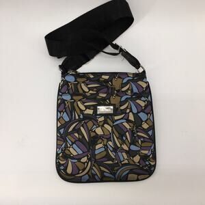 Pineda Covalin Xiki Cross Body Bag Purse Abstract Butterfly Artsy Print Mexican